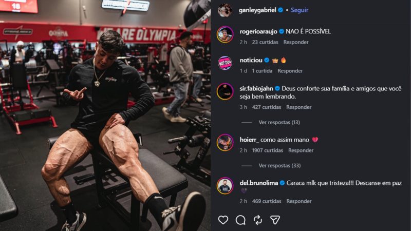Internautas comentam na última foto compartilhada por Gabriel - Gabriel Ganley/ganleygabriel/Instagram
