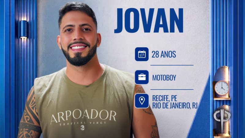 Jovan Nascimento é confirmado na Casa do Patrão - Reprodução/RECORD