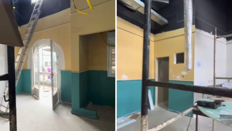 Casa do Patrão ainda em obras - Reprodução/Casa do Patrão