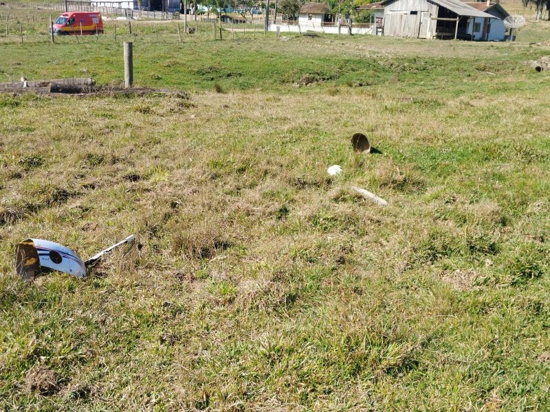 Não houve registro de outras vítimas nem danos a construções da fazenda. - Divulgação/CMBSC/ND Mais