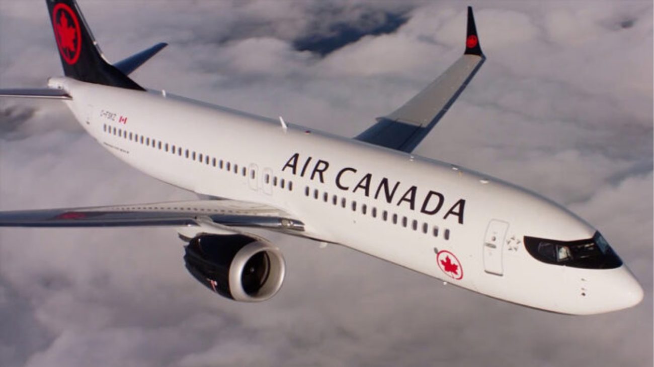Imagem do avião Air Canada