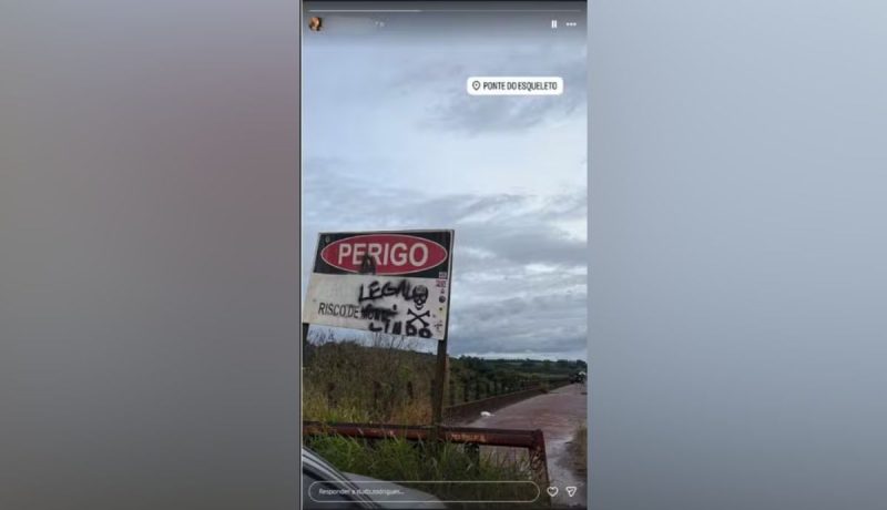 Local onde salto foi realizado - Redes sociais/Reprodução/ND Mais