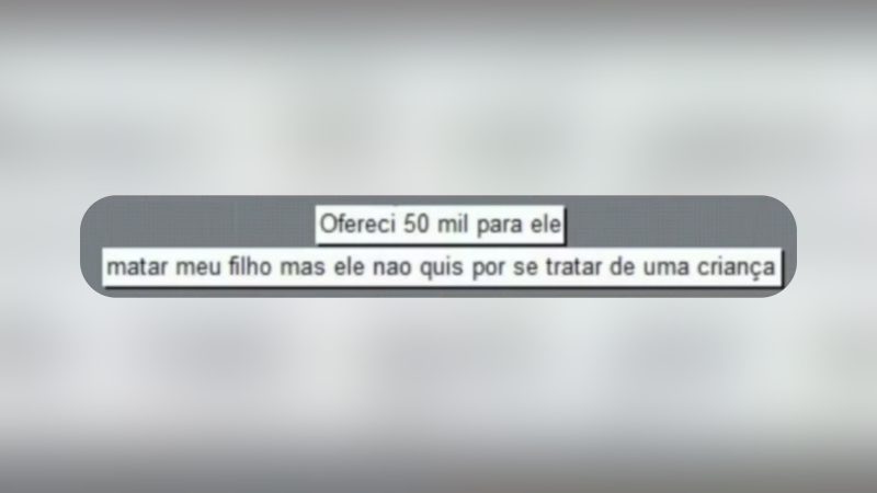 O homem é investigado por registrar mensagens sobre ataques e um plano para matar o próprio filho - Reprodução/PCES