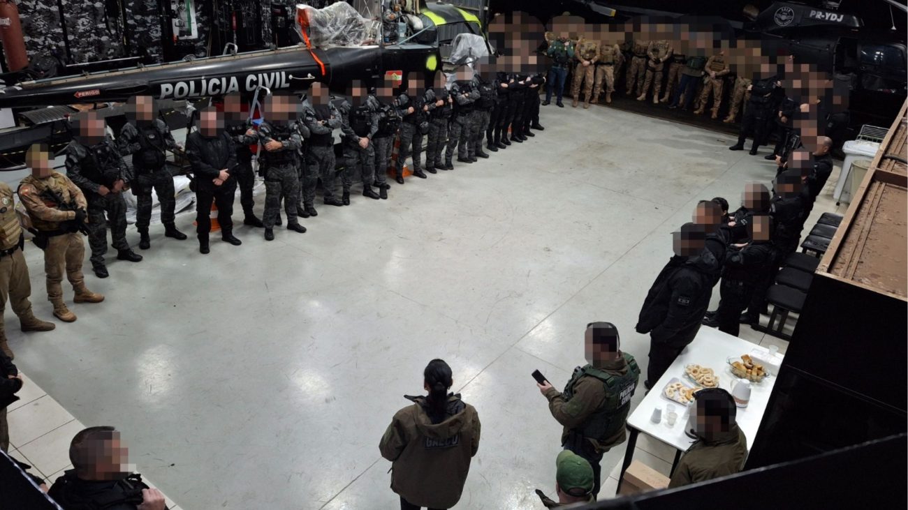 Operação contra o PCC mobilizou centenas de agentes de segurança para apurar ações da facçãoFoto: MPSC/Divulgação/ND Mais