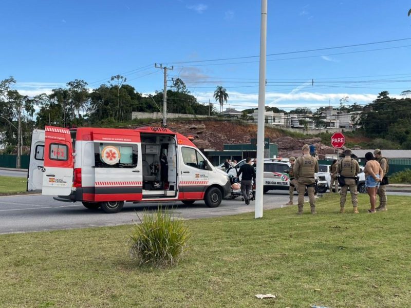 Homem é baleado em Blumenau após discussão entre vizinhos - Luciano Cerin/ND Mais