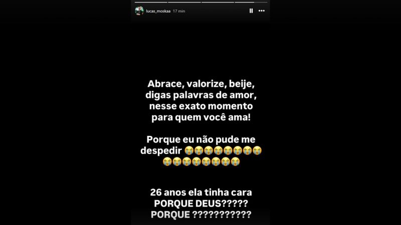 Influenciador lamentou a morte da companheira nas redes sociais - Redes Sociais/Reprodução/ND Mais