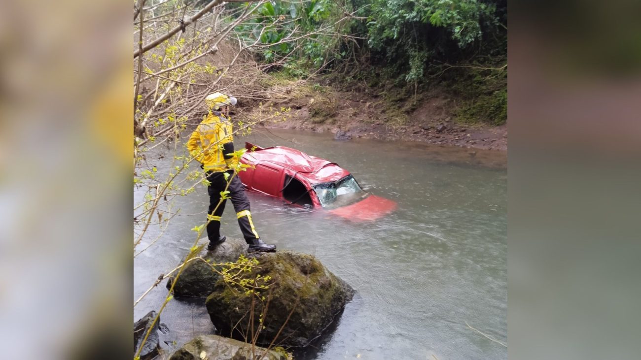 Corpo de Débora Dambros foi encontrado em São Carlos, no Oeste catarinense.Foto: Bombeiros Militar de Santa Catarina/ND Mais
