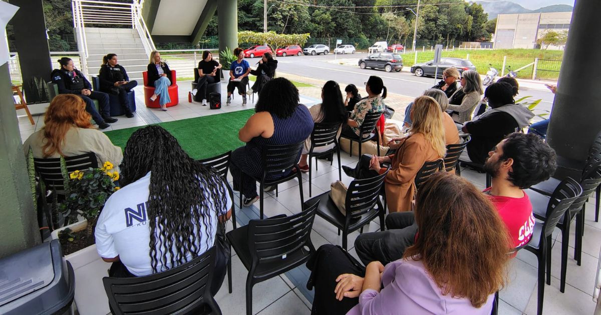 Protesto foi organizado após de4núncia de ‘lista de estupráveis em unidade de Balneário Camboriú Foto: Arquivo pessoal/ND Mais