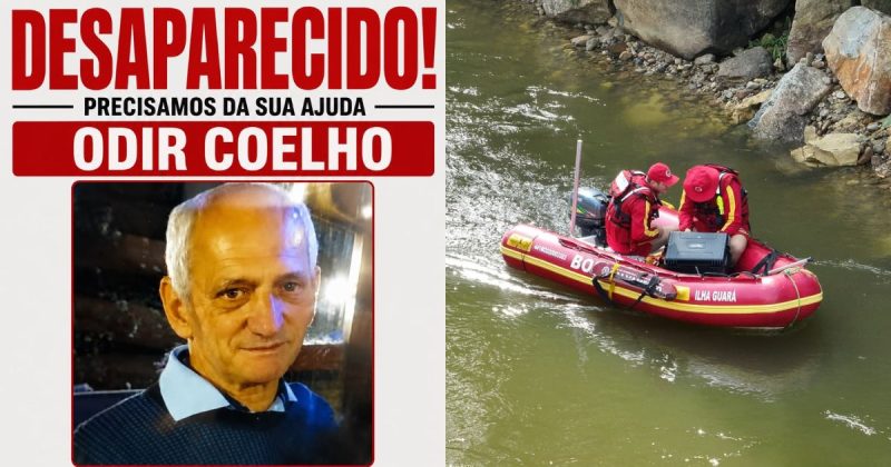 - Homem desaparece a poucos metros de onde menino de 6 anos foi levado pela correnteza em SC