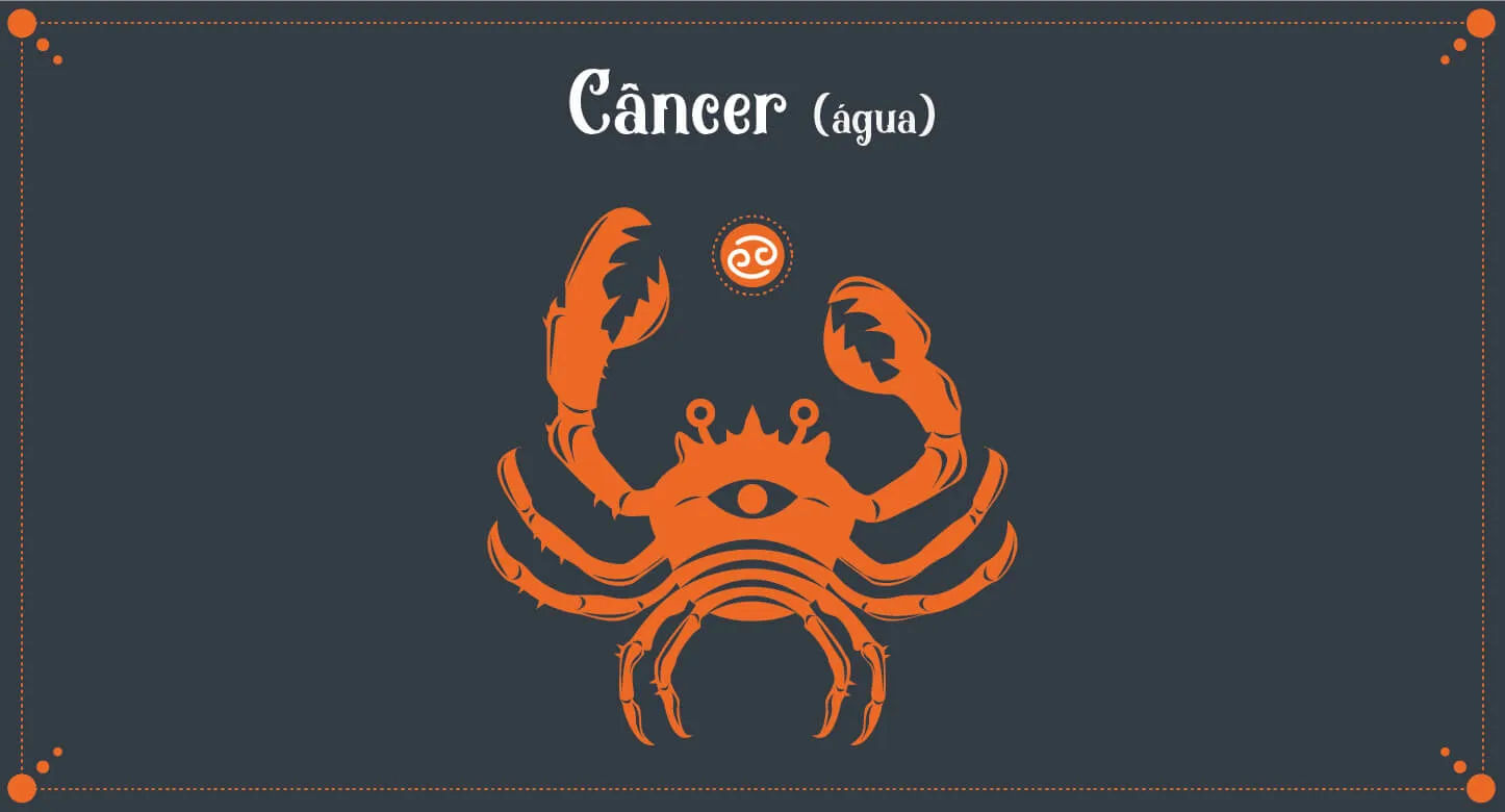 Ilustração do signo de Câncer