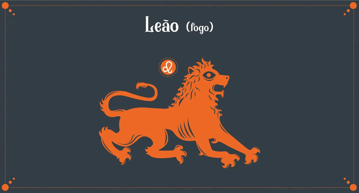 Ilustração do signo de Leão