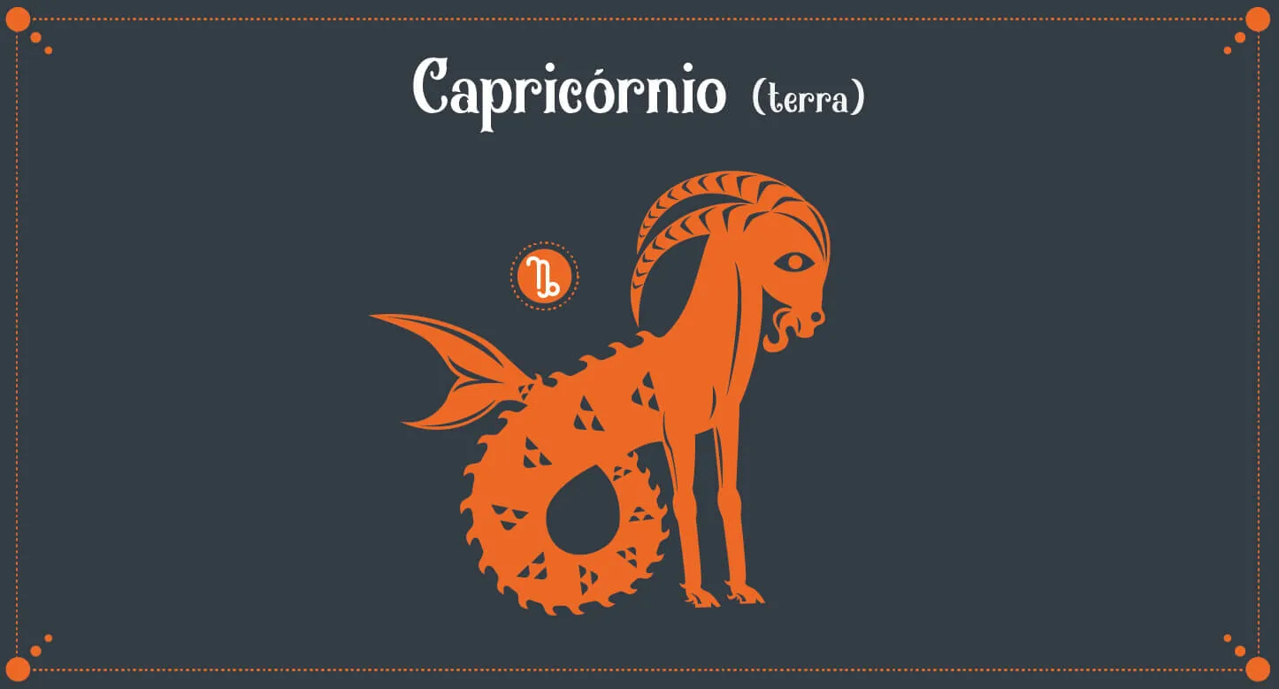 Ilustração do signo de Capricórnio