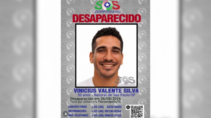 Família busca novas informações de Vinícius Valente da Silva - Reprodução/ND Mais