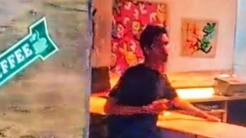 Vinícius Valente foi flagrado por câmeras de segurança saindo de hostel na Lagoa da Conceição - Reprodução/ND Mais