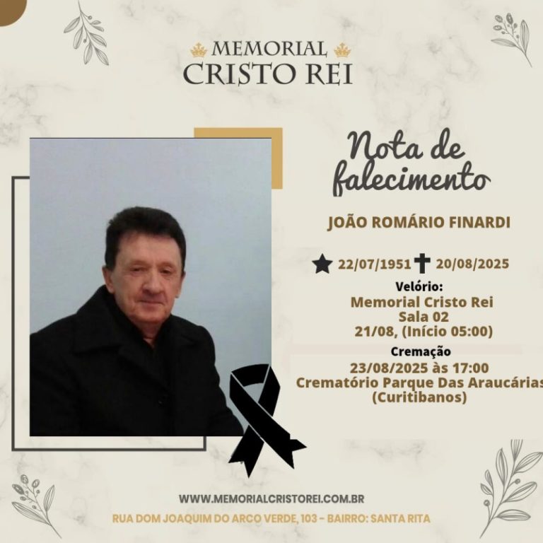 Falecimento do músico Dom Finardi