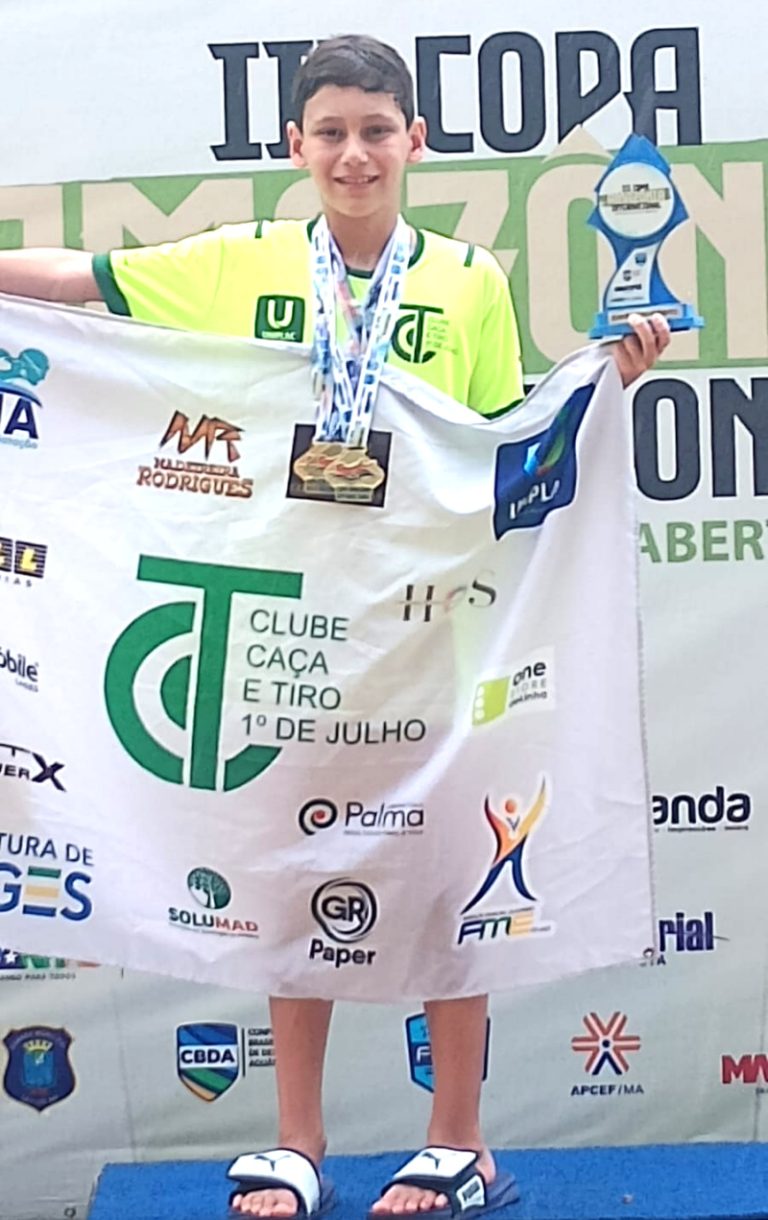 Miguel Viscardi Neto brilha na Copa Amazônia de Natação e conquista quatro ouros