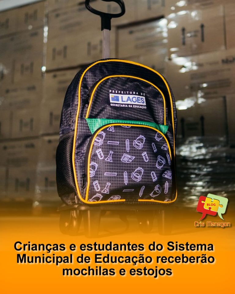 Crianças e estudantes do Sistema Municipal de Educação receberão mochilas e estojos